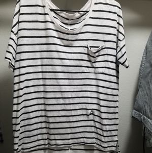 Black and White Striped Tee